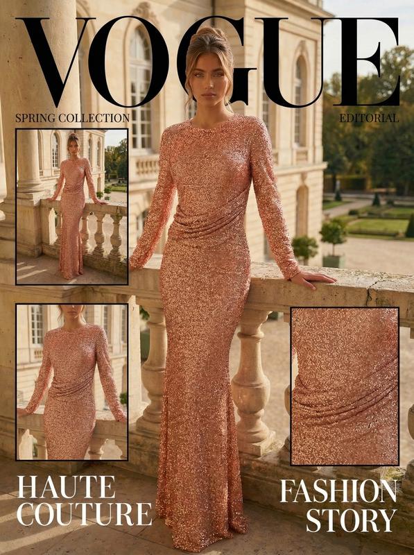 אחרי -שמלה ורודה